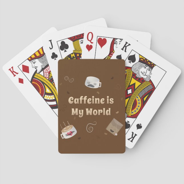 Baralho Caffeine é Meu Mundo (Verso)