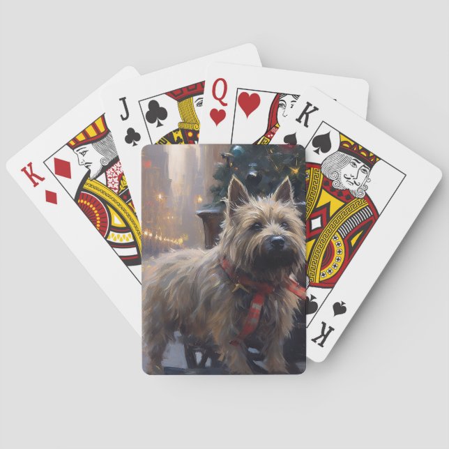Baralho Cairn Terrier Christmas Fesason Season (Verso)