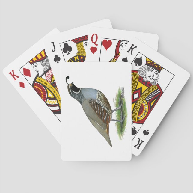 Baralho California Valley Quail (Verso)