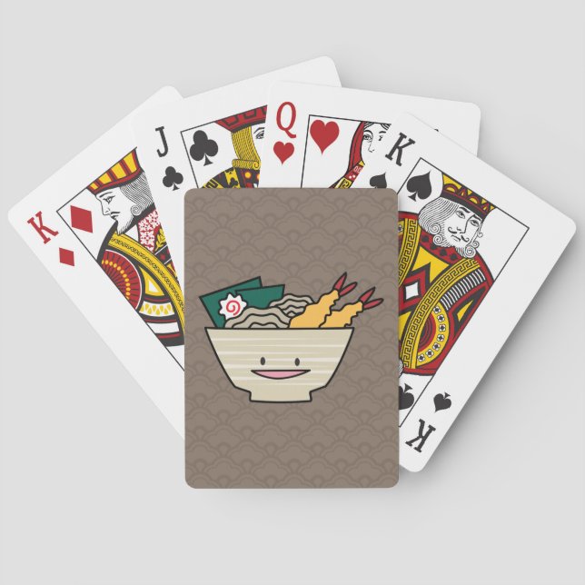 Baralho Camarão árabe Tempura ramen bowl nori macarrão jap (Verso)