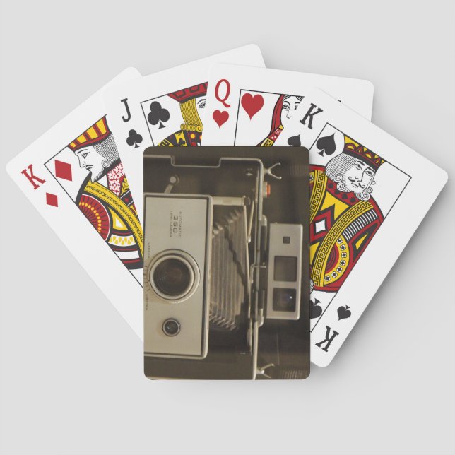Baralho Câmera do vintage - cartões de jogo (Verso)