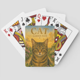 Baralho Caminho de Jardim de Gatos Vida Selvagem