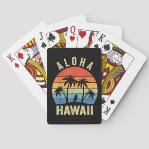 Baralho Camisa das Ilhas Havaianas Aloha Havaí Praia de Su