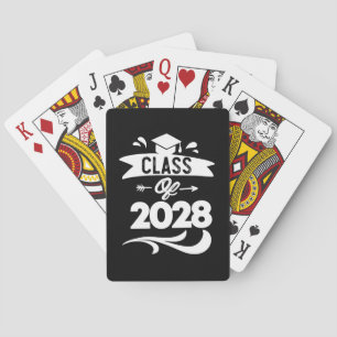Baralho Camiseta da Turma de 2028 Senior 2028 Graduação