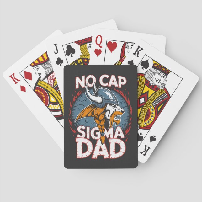 Baralho Camiseta Gráfica do Papai Viking Sigma Sem Cap par (Verso)