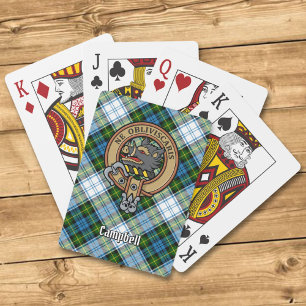 Baralho Campbell Crest over Dress Tartan