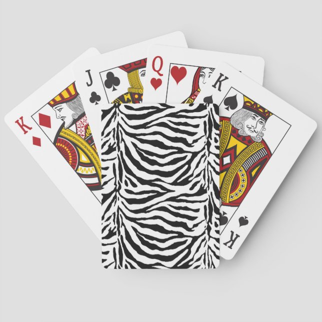 Baralho Camuflagem de Listras de Zebra (Verso)