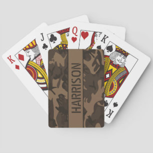 Baralho Camuflagem Personalizada Marrom
