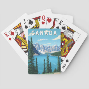 Baralho Canada Illustration Viagem Art Vintage