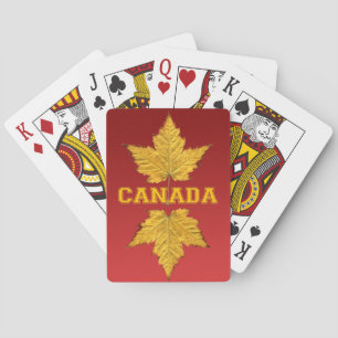 Baralho Canadá Jogando Cartões Canadá Cartões de Souve