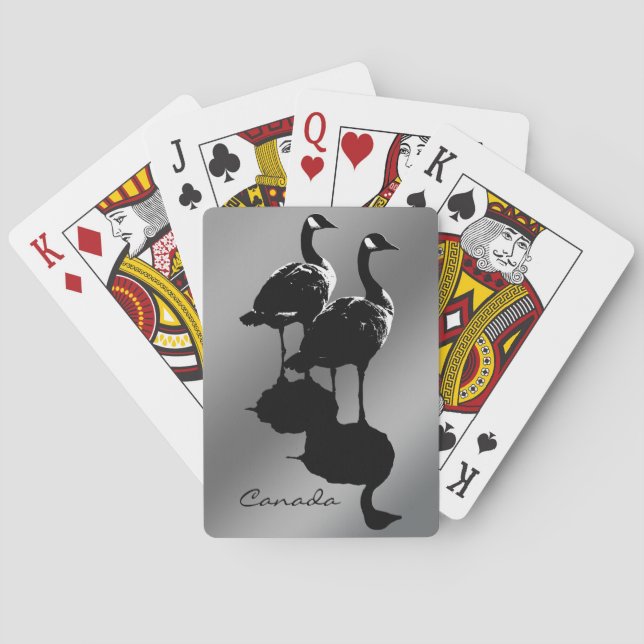 Baralho Canadá Jogando Cartões Canadá Ganha Cartões Person (Verso)