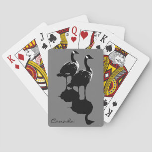 Baralho Canadá Jogando Cartões Canadá Ganha Cartões Person