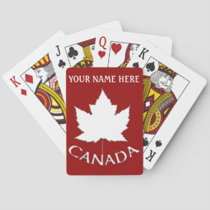 Baralho Canadá Jogando Cartões - Cartões Personalizados