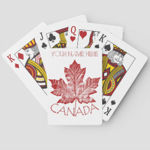 Baralho Canadá Jogando Cartões - Cartões Personalizados