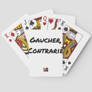 Baralho CANHOTO, CONTRARIADO - Jogos de palavras -