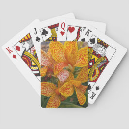 Baralho Canna Lily Floral, Amarelo e Vermelho, Espetado