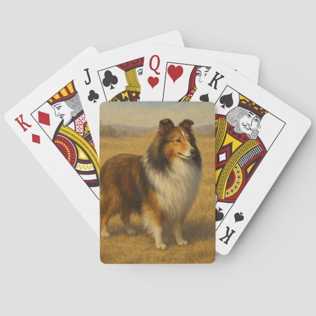 Baralho Cão de Pastoreiro de Shetland (Verso)