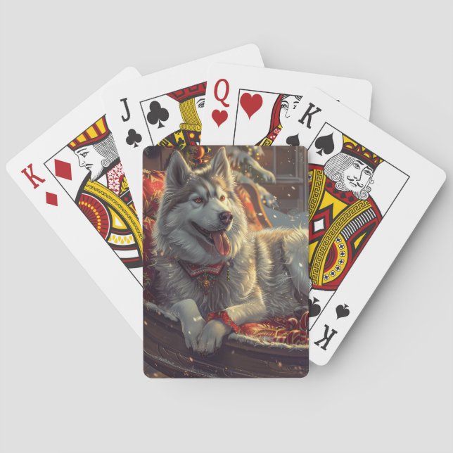 Baralho Cão Festivo Festeiro Finlandês (Verso)