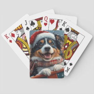 Baralho Cão Pastor Australiano Montanha-russa Natal