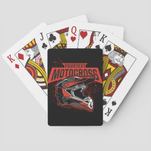 Baralho Capacete personalizado de motocross-Racing em bici