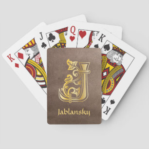 Baralho Capital Decorativo Botânico Medieval J