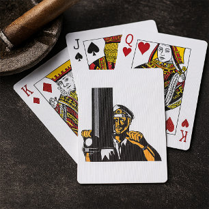 Baralho Capitão Submarino Náutico Usando Periscópio