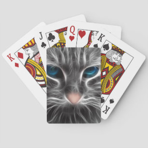 Baralho Cara de Gato Azul Incrível