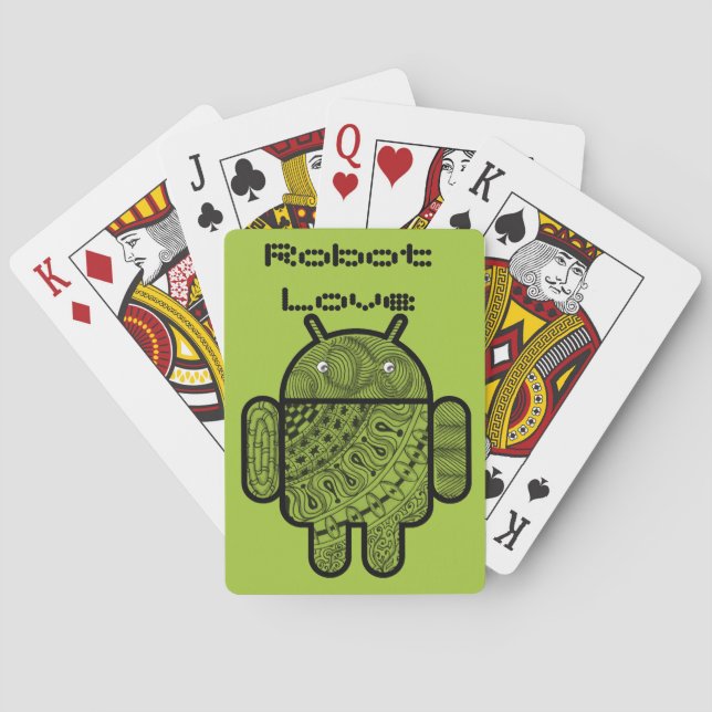 Baralho Caractere de porta Pancho para o robô Android™ (Verso)