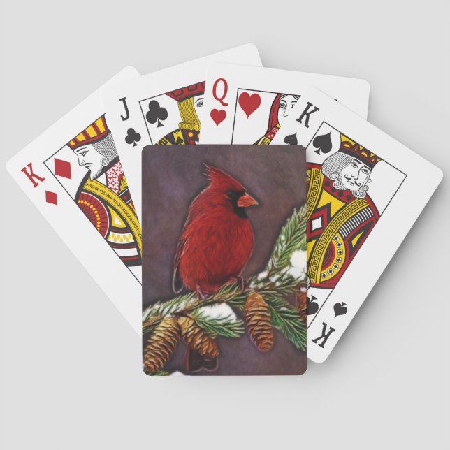 Baralho Cardeal e Pinecones (Verso)