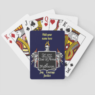 Baralho Cards adorned with your very own coat of arms