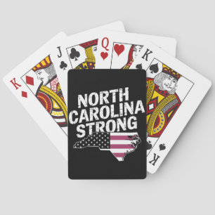Baralho Carolina do Norte Forte Com a Bandeira do Estado d