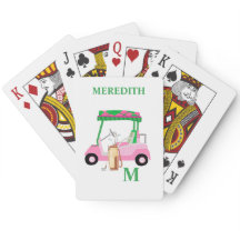 Carrinho de Golfe Encantado Único com Monograma de