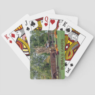 Baralho Carro à antiga da fazenda da cena da queda,
