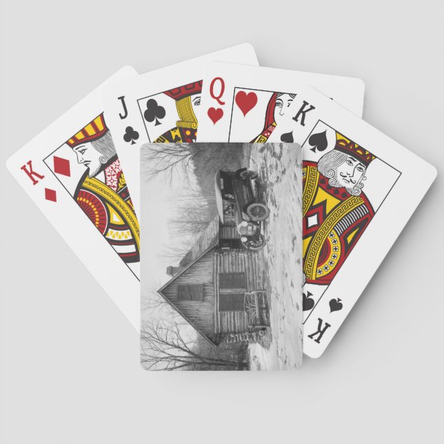 Baralho Carro antigo no Rock Creek Park, 1920 (Verso)