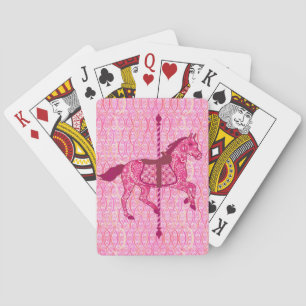Baralho Carrossel Horse - Rosa Fuchsia