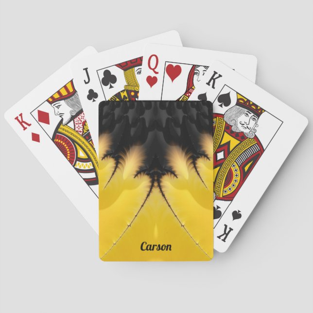 Baralho CARSON! Design preto e amarelo (Verso)