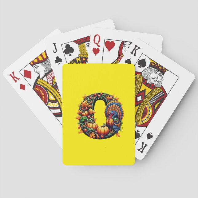 Baralho Carta de presente estilo Dia de Ação de Graças (Verso)