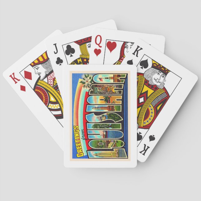 Baralho Carta Postal da Vintage de Louisiana (Verso)