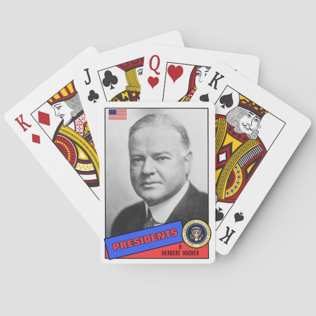 Baralho Cartão Basebol Herbert Hoover (Verso)