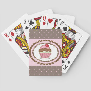 Baralho Cartão de aniversário com cupcake