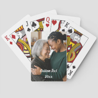 Baralho Cartão de Foto Vertical - Cartas de Poker com Text