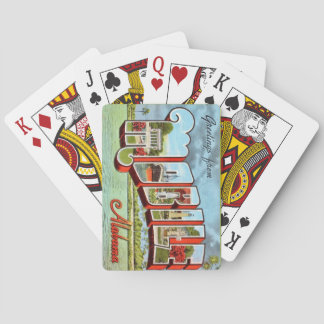 Baralho Cartão de Jogar com Postcard Retro Mobile Alabama