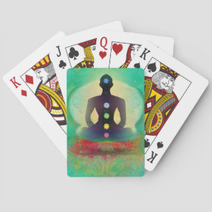 Baralho Cartão de jogo clássico da ioga da meditação