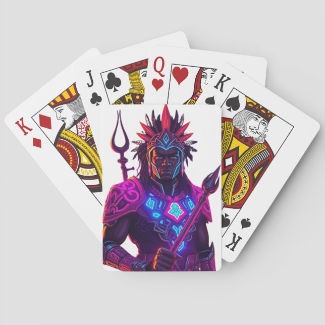 Baralho Cartão de Poker Neo-Tribal Royalty (Verso)