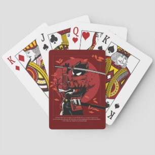 Baralho Cartão Stickman Samurai