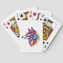 Cartas Clássicas Coloridas do Lobo Geométrico