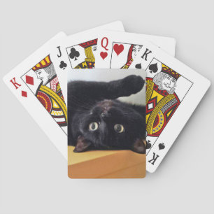 Baralho Cartas Clássicas de Gato Preto de Cabeça para Baix