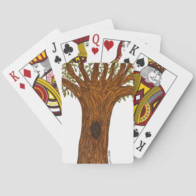 Baralho Cartas Clássicas de Jogar Árvore Retorcida (Verso)