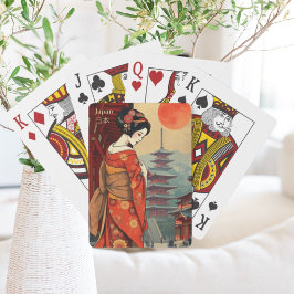 Baralho Cartas Clássicas de Jogar Geisha Maiko do Japão