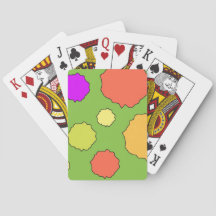 Cartas Clássicas de Jogar Geométricas Funky Retro